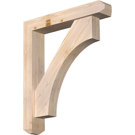 Ekena Millwork Westlake Craftsman Smooth Bracket w/ Offset Brace, Douglas Fir, 5 1/2"W x 30"D x 34"H BKT0604X30X34WTL04SDF
